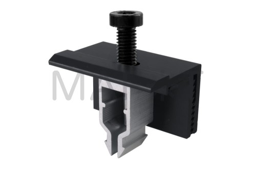 Klema końcowa regulowana czarna na KLIK