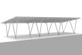 Wiata aluminiowa 6-stanowiskowa VV