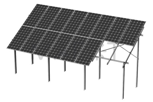 Konstrukcja gruntowa 2 podporowa - 2 moduły w pionie