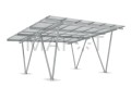 Carport aluminiowy 2-stanowiskowy z systemem odprowadzania wody