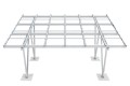 Carport aluminiowy 2-stanowiskowy z systemem odprowadzania wody