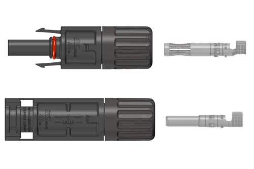 Kompletne złącze solarne typu MC4 - QC Solar