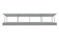 Wiata aluminiowa 8-stanowiskowa VV