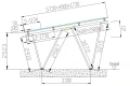 Carport aluminiowy VV - rzut boczny